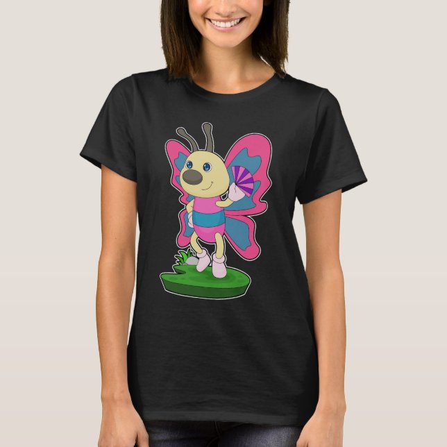 Camiseta Fanático de la mano de mariposa (Anverso)