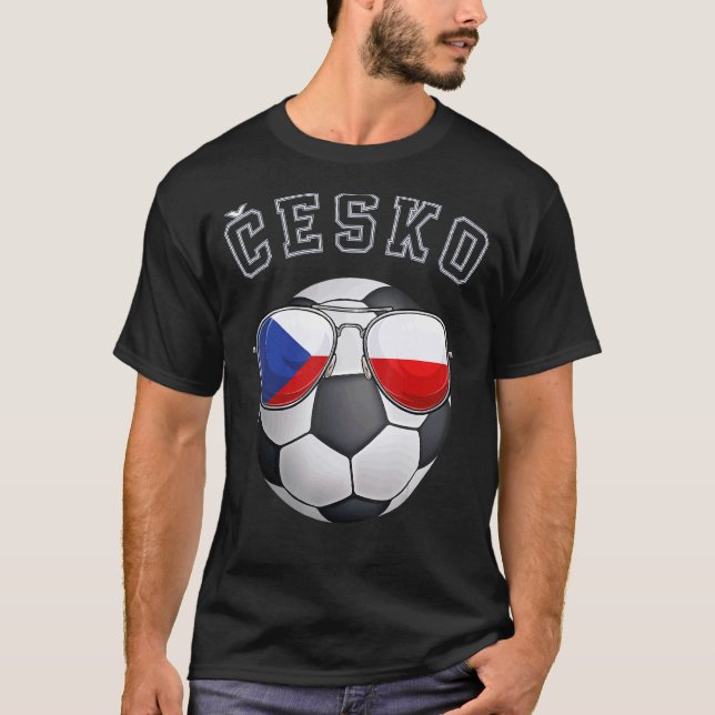 Camiseta Fanático de la República Checa Sunglass (Anverso)