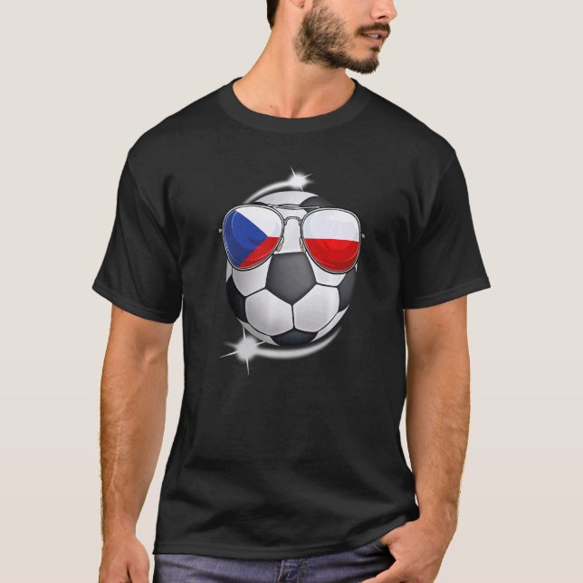 Camiseta Fanático de la República Checa Sunglass Soccer (Anverso)