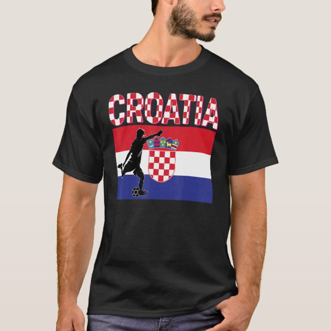 Camiseta Fanático de la selección nacional de Croacia (Anverso)