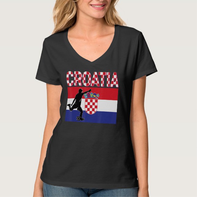 Camiseta Fanático de la selección nacional de Croacia (Anverso)