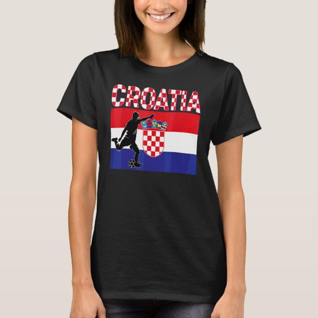 Camiseta Fanático de la selección nacional de Croacia (Anverso)