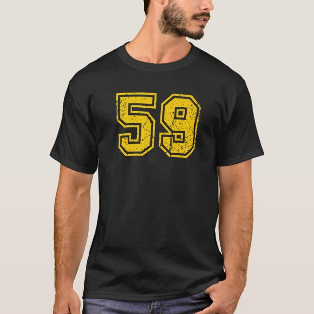 Camiseta Fanático de la Uniforme Deportiva número 59 Amaril (Anverso)