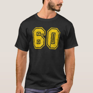 Camiseta Fanático de la Uniforme Deportiva número 60