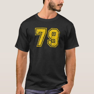 Camiseta Fanático de la Uniforme Deportiva número 79 Amaril