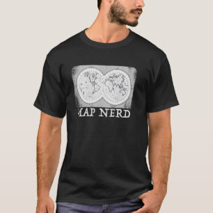 Camiseta Fanático De Mapas Cartógrafo Divertido Estudiante 