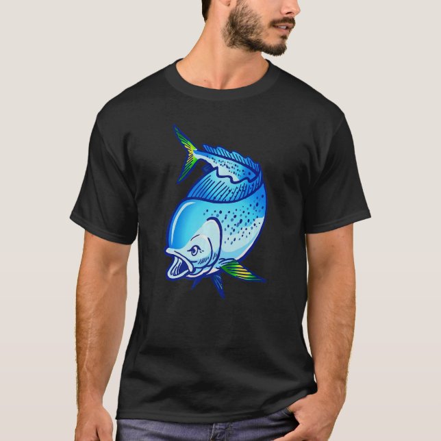 Camiseta Fanático de pescadores de Dorado Mahi Mahi (Anverso)
