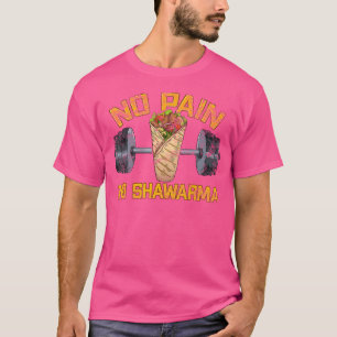 Camiseta Fanático de Shawarma Cocina de Fitness Árabe Levan