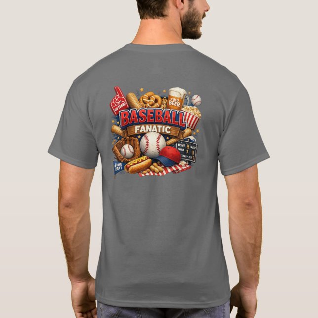 Camiseta Fanático del béisbol (Reverso)