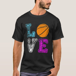 Camiseta Fanático del equipo de baloncesto de amor Gis