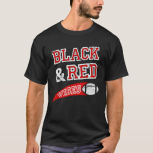 Camiseta Fanático del equipo de fútbol Black & Red Vibes
