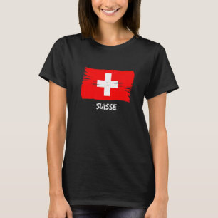 Camiseta Fanático del equipo Suiza de Bandera Suiza