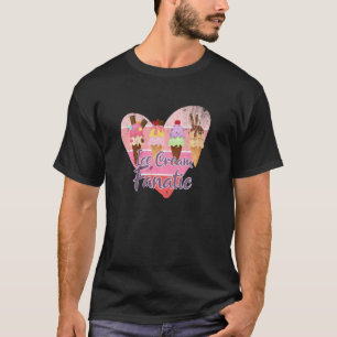 Camiseta Fanático del Helado Crema Suave Dulce Gelato