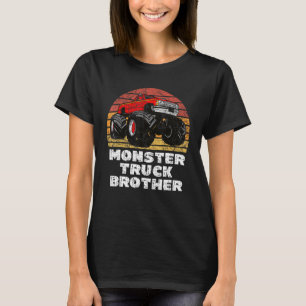 Camiseta Fanático del Monster Truck Brother Retro Trucker