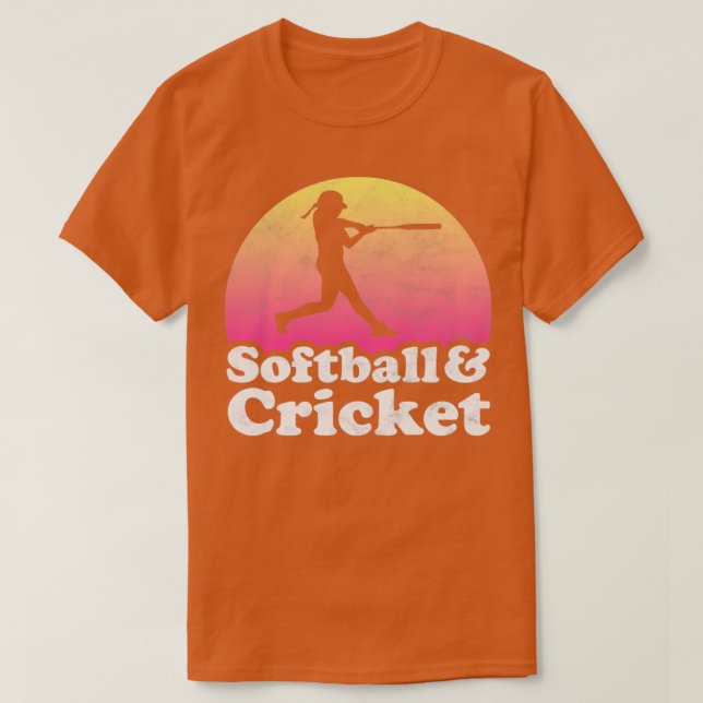 Camiseta Fanático del Softbol y el Regalo de Cricket para l (Diseño del anverso)