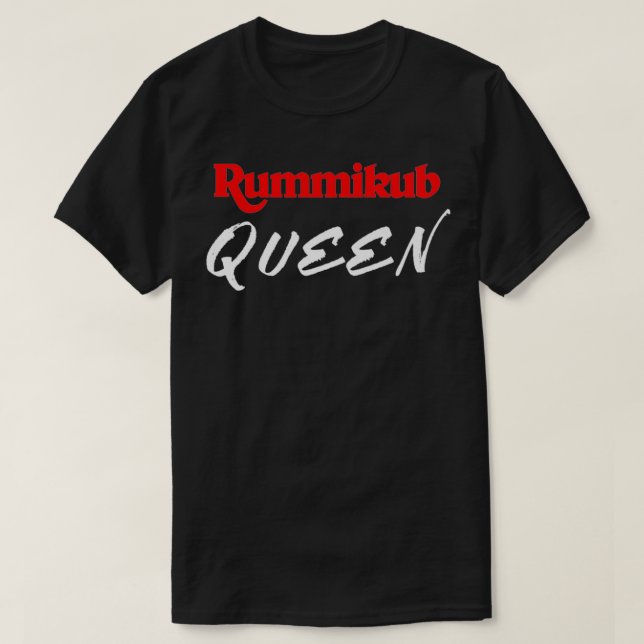 Camiseta Fanático Queen Player de Rummikub Premium (Diseño del anverso)