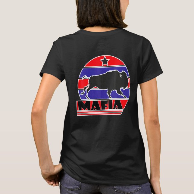 Camiseta Fanáticos De La Mafia Para El Ventilador De Búfalo (Reverso)