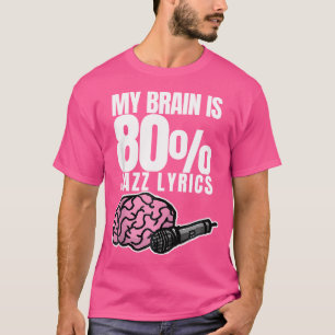 Camiseta Fanáticos De Las Letras De Jazz Con Cita De Música