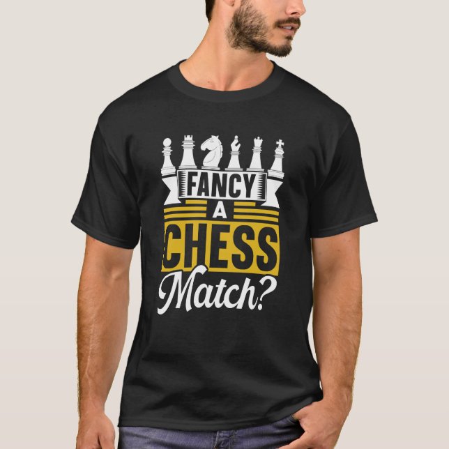 Camiseta Fancy A Un Jugador De Hobby De Ajedrez (Anverso)