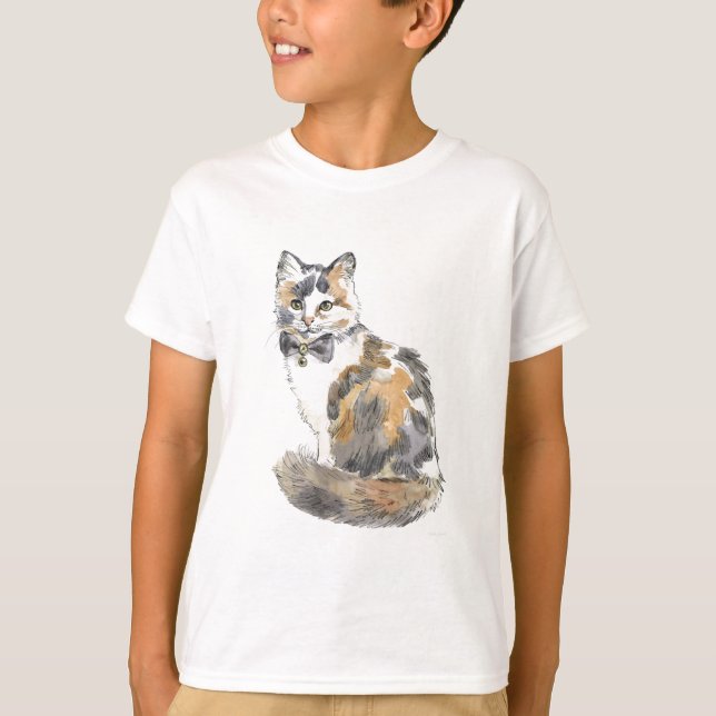 Camiseta Fancy Calico Cat (Anverso)