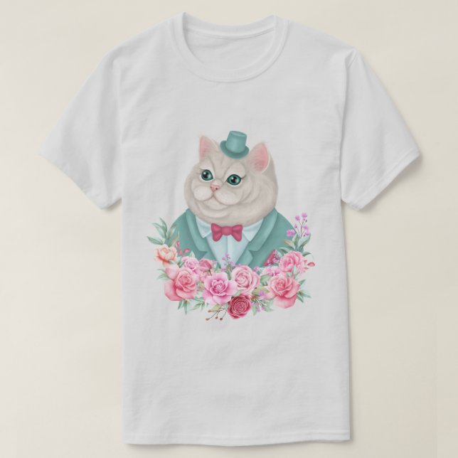 Camiseta Fancy Cat (Diseño del anverso)