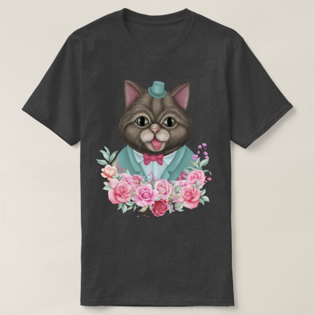 Camiseta Fancy Cat (Diseño del anverso)