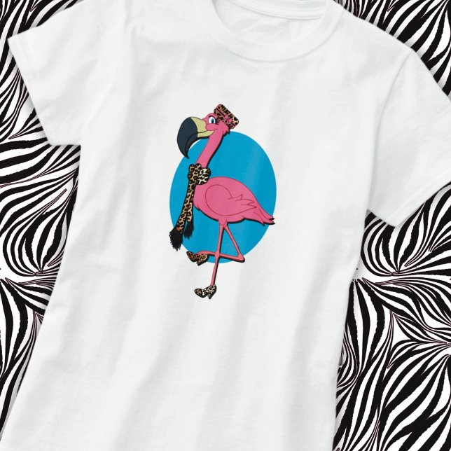 Camiseta Fancy Flamingo T-Shirt (Subido por el creador)