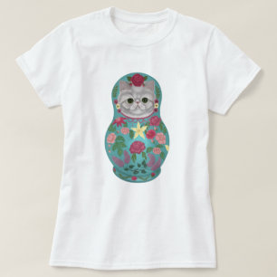 Camiseta Fancy Floral Meowtreshka