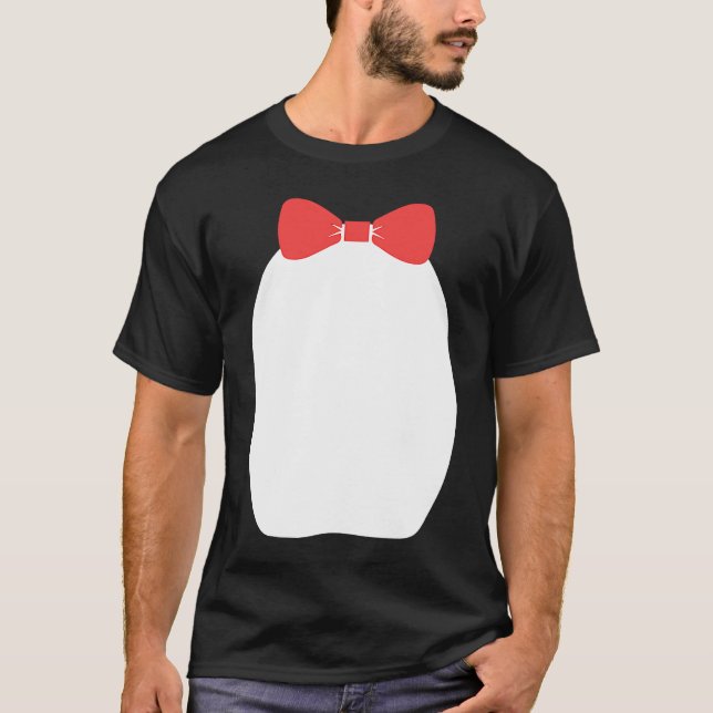 Camiseta Fancy Penguin Bow Tie Halloween Costume (Anverso)