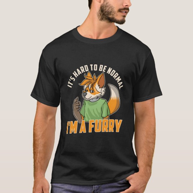 Camiseta Fandom Furry Fursona Traje de Peludo (Anverso)