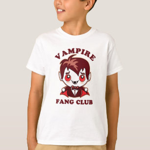 Camiseta Fang Club   Pun Gracioso Y Vampiro Cute