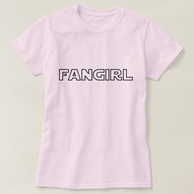 CAMISETA FANGIRL (Diseño del anverso)