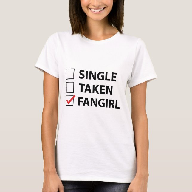 Camiseta Fangirl de una sola toma (Anverso)