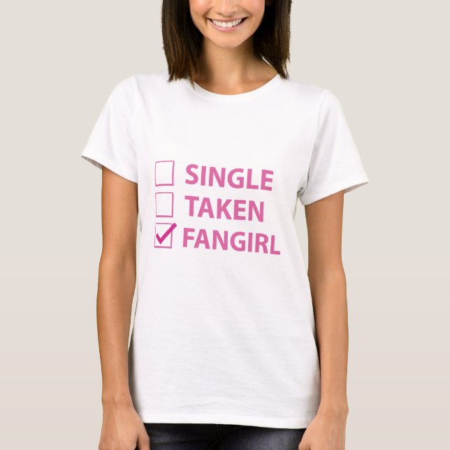 Camiseta Fangirl de una sola toma (Anverso)