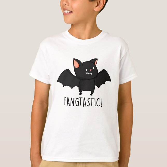 Camiseta Fangtastic Funny Halloween Pun (Anverso)