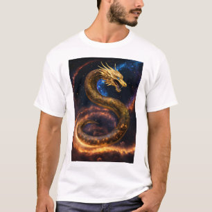 Camiseta Fanión de los mundos celestiales serpenteantes