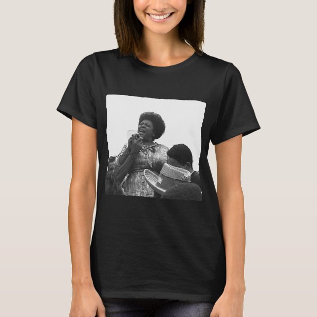 Camiseta Fannie-Lou-Hamer Activista Africana de Derechos Ci (Anverso)