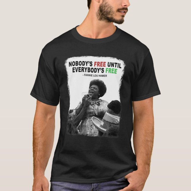 Camiseta Fannie-Lou-Hamer Derechos Civiles Libertad de hist (Anverso)