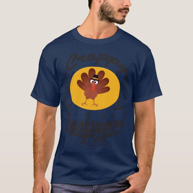 Camiseta Fanny Thanksgiving Mom Gift Crappy Design Distanci (Anverso)