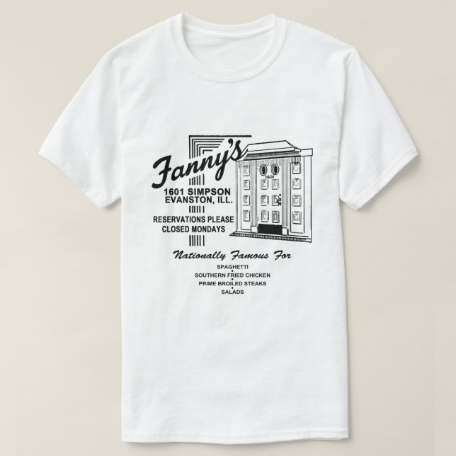 Camiseta Fanny's Restaurant, Evanston, IL (Diseño del anverso)