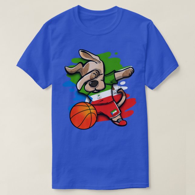 Camiseta Fans de baloncesto de Guinea Ecuatorial Dabbing Do (Diseño del anverso)