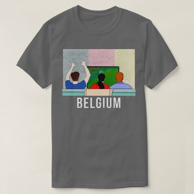 Camiseta Fans de Bélgica (Diseño del anverso)