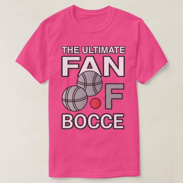 Camiseta Fans de Bocce Personalizados (Diseño del anverso)