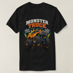 Camiseta Fans de camiones monstruo con ruedas grandes y act