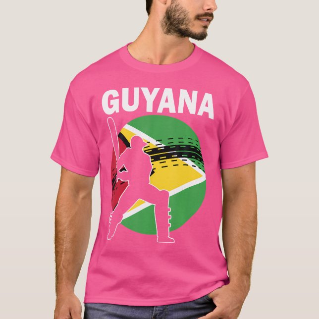Camiseta Fans de Cricket de Guyana (Anverso)