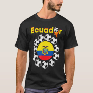 Camiseta Fans de Futbol de Equipos de Bandera de Ecuador