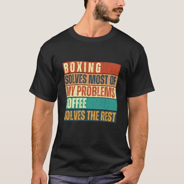 Camiseta Fans De La Formación En Boxeo Y Café Tee Funy C (Anverso)