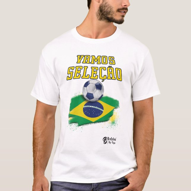 Camiseta Fans de la selección nacional de fútbol de Brasil  (Anverso)
