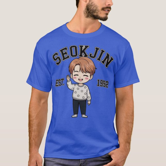 Camiseta Fans de SeokJin EST.1992 Cute Chibi Style Gif (Anverso)