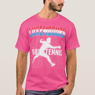 Camiseta Fans de tenis de mesa de Luxemburgo - Bandera de L
